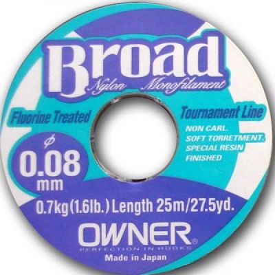 Леска зимняя Owner BROAD 0,08-0,30 25m